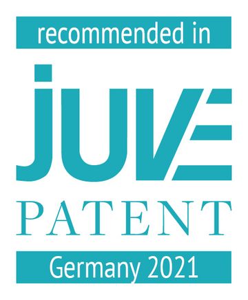 recommended in JUVE PATENT 2021